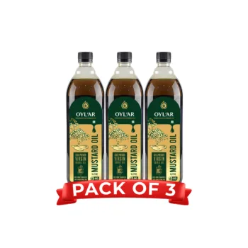 Oylar Coldpressed Mustard Oil available in pack of 3